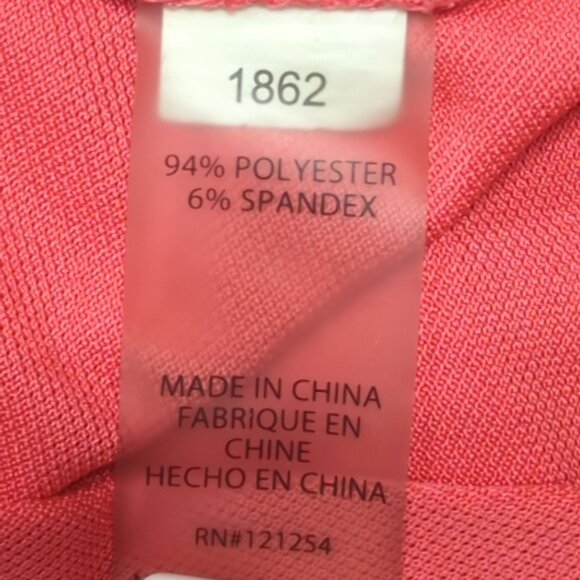 Jofit Sleeveless Golf Polo Womens M Blue Coral Zip Neck Performance Top - Picture 5 of 9